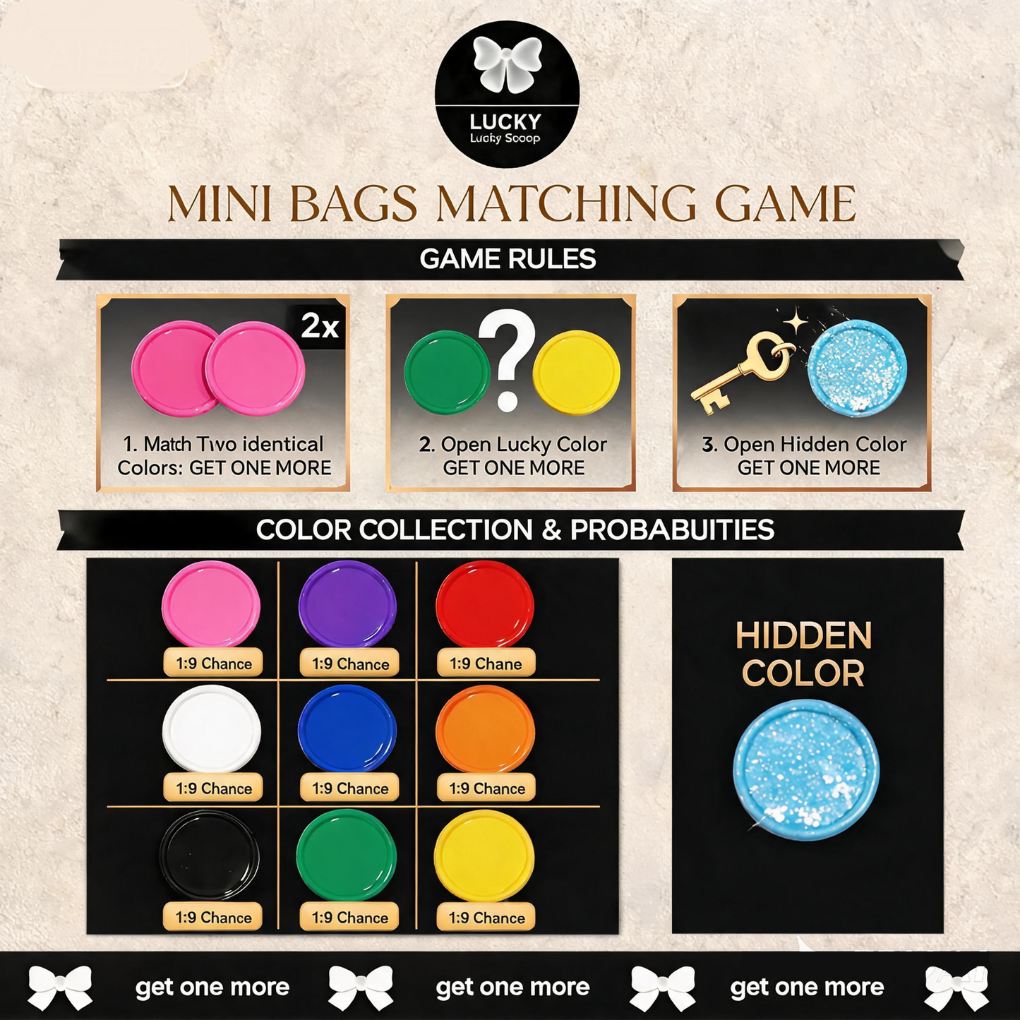 Lucky Mini Bags Matching Game🎁🌈