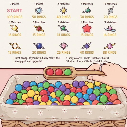 Lucky Treasure Rings（leave a note with your size）
