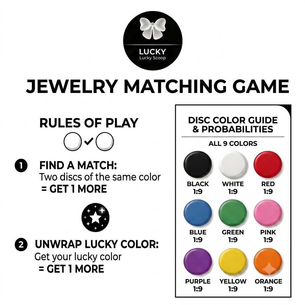 Jewelry Matching color matching rules
