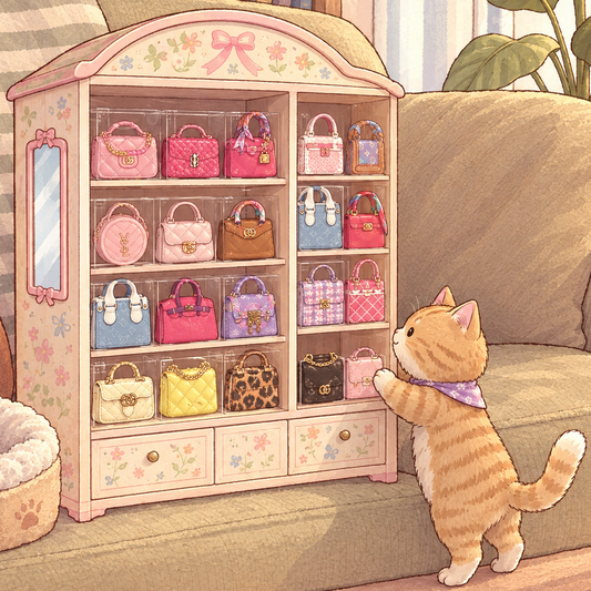 assorted mini bags for cats