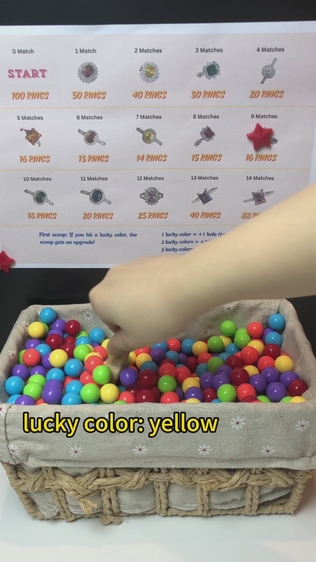 Adjustable treasure hunt rings video